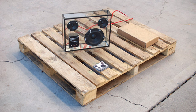 Our "guerrilla marketing" stand outside Consumer Electronic Fair (CES) 2012