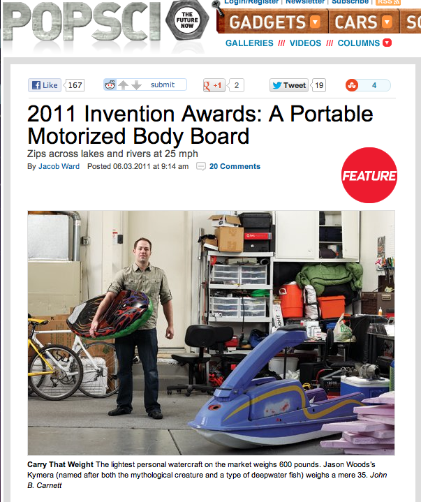 Popular Science Magazine Invention Of The Year Award Winner!