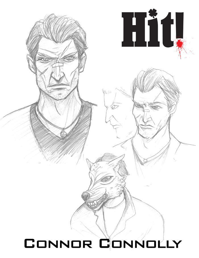 Character Concept Art - Drawn by our cover artist Dustin Infinger