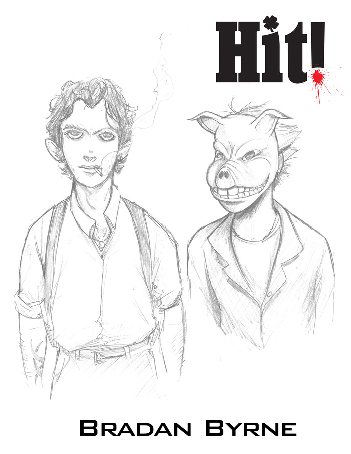 Character Concept Art - Drawn by our cover artist Dustin Infinger