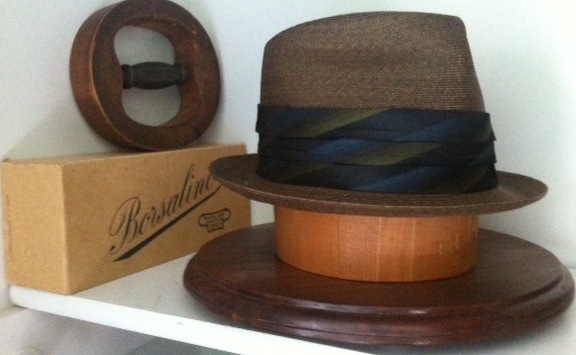 Vintage Borsalino straw hat
