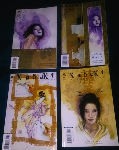 4 David Mack autographed Kabuki Comic Art Books $50