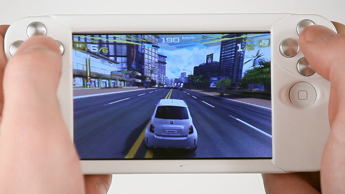 Real buttons, real controls, no blocking view.