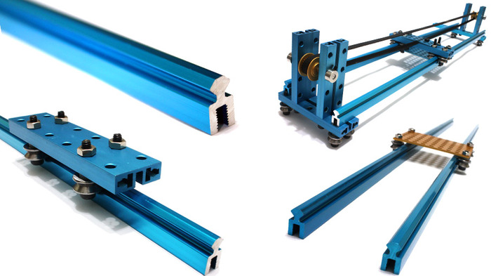 Super flexible sliding rail