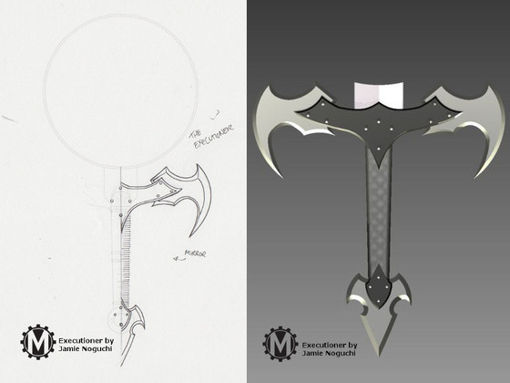 Pledge $147 and choose the Executioner reward to add this hilt to your collection!