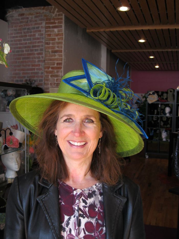 Shirley's custom Derby hat- She went to Kentucky with it!