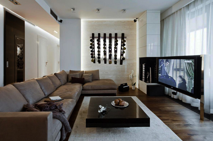 LUMI Wine Wall in a media room.