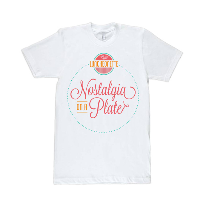 Linda's Luncheonette T-Shirt - get your own to rock while you enjoy comfort foods!