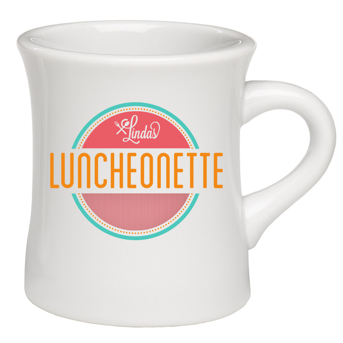 Refillable Diner Mug. Get your daily comfort food fix in this awesome, eco-friendly mug!