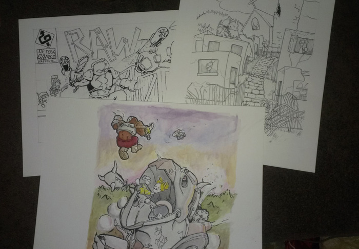 Some of the original concept art that the posters will be based off of.
