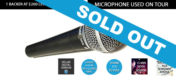 Shure SM58 microphone used on Tooth & Nail tours & European Tour w/ Plain White T's