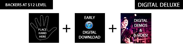 digital deluxe = demo versions of the songs & two unreleased b-sides