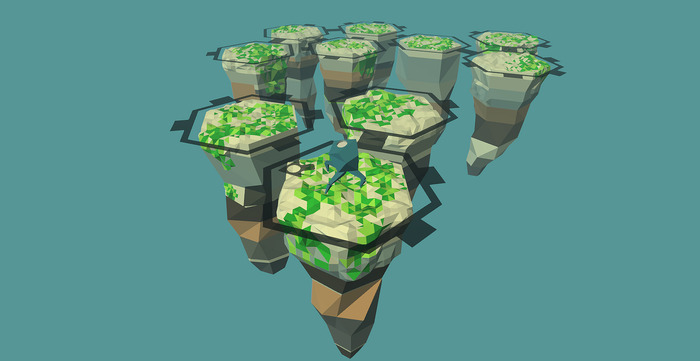 a typical three dimentional tile cluster