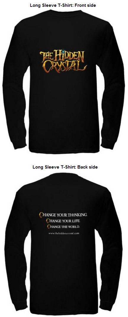 Front and back of long sleeve t-shirt. Available in men, women, and child size.