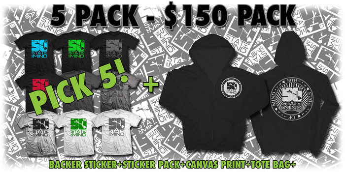 5 Pack - $150 Package (WOMEN'S LOGO TEE'S INCLUDED)