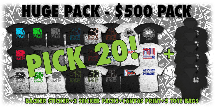 Huge Pack - $500 Package (WOMEN'S LOGO TEE'S INCLUDED)