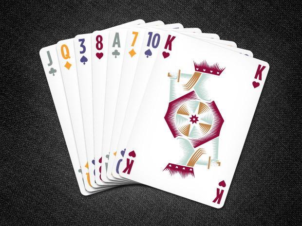 Card Fan (Solar Edition) - easy-to-read indexes and 4-color suits are ideal for any card game