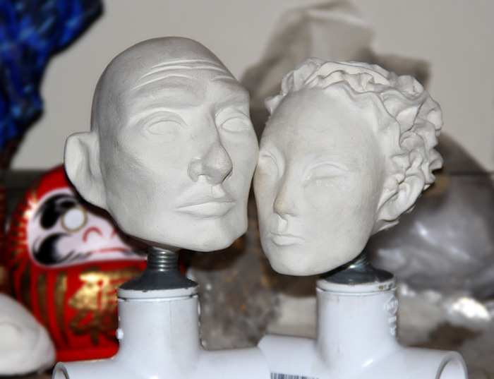 Sculptures in Paperclay