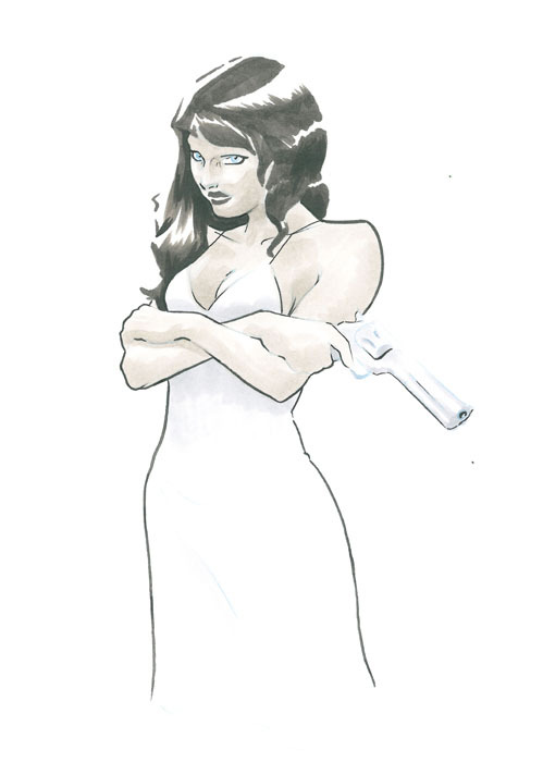 An updated picture of Miriam and her hand cannon!