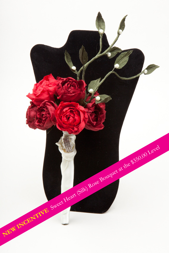 Sweetheart rose bridal bouquet... NEW REWARD!