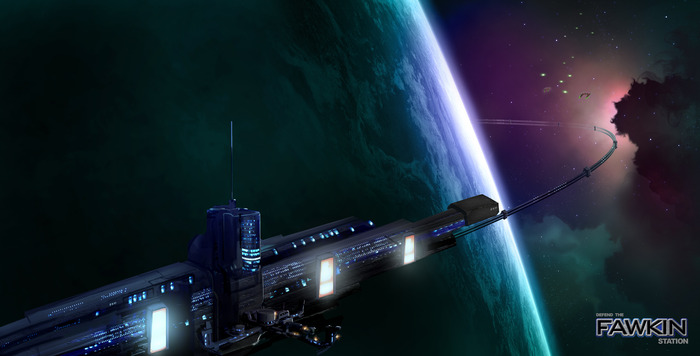 Fawkin Station and orbital ring concept.