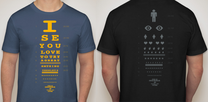 "Being an Entrepreneur" t-shirt, see more examples