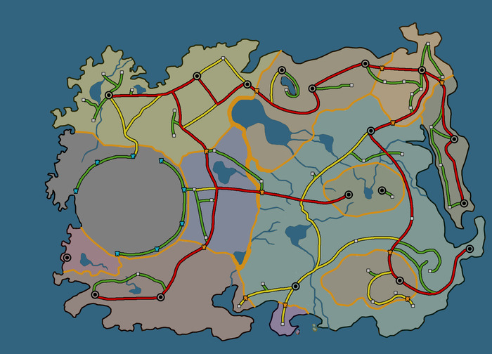 Political Map of Zorkana (1 of the maps i use for the books)