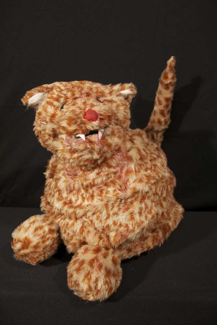 Cat Puppet - This kitty is from the Cat Lady's herd. In life, he was quite partial to Meowy Morsels. In death, biting the hand that fed him became his favorite.