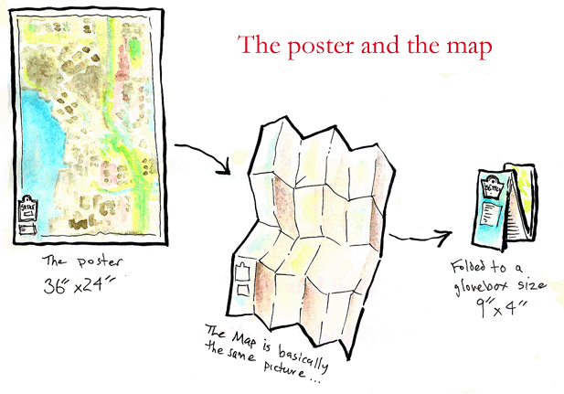 About the poster and map