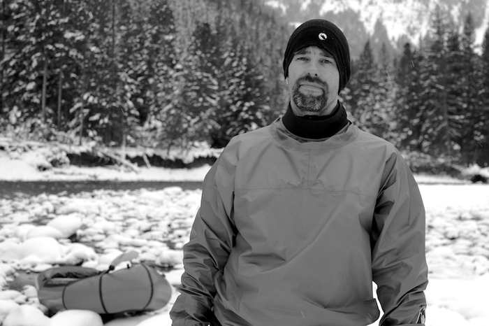 Ryan at "home" on Montana's Gallatin River, home of one of the state's finest technical packrafting runs - the "Mad Mile".