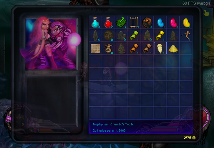 Unique Menus for Crafting, Managing Inventory, and Shopping.