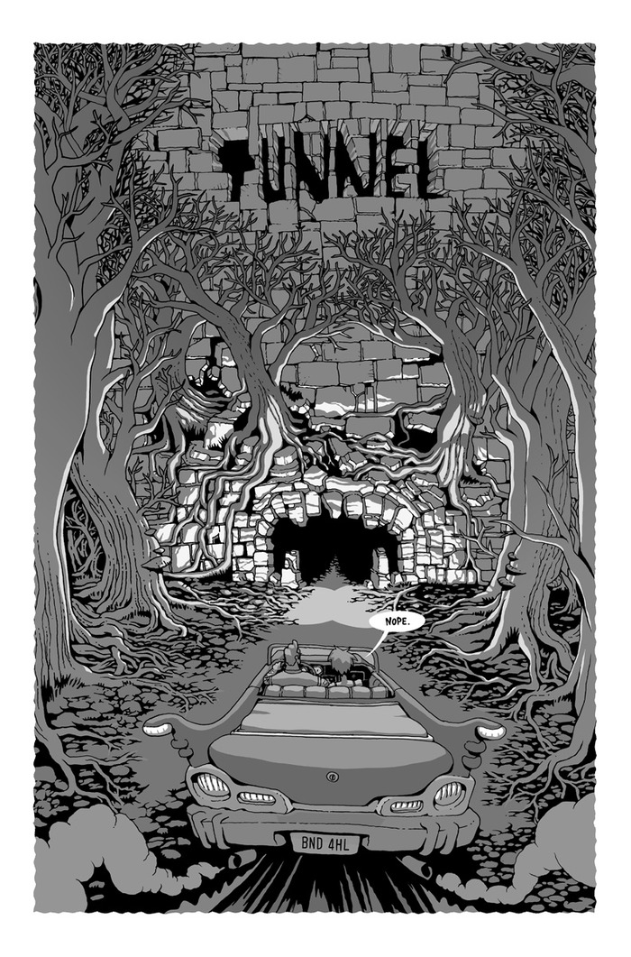 Tunnel by Adventure Time artist and RISD alumni (1995-1999) Andy Ristaino