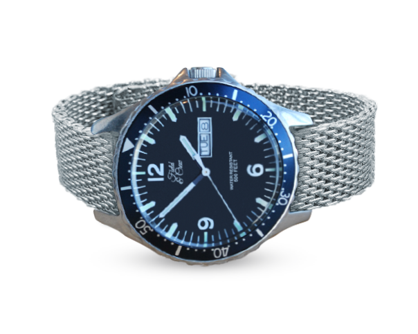 Heritage Watch with our Shark Mesh Steel Band