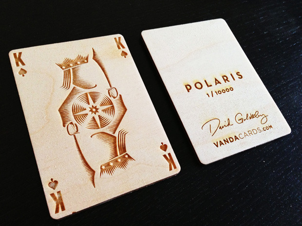 Small Wooden Card -- included with $15 and $80 pledge levels -- add $5 per additional wooden card with blank back ($6 international)