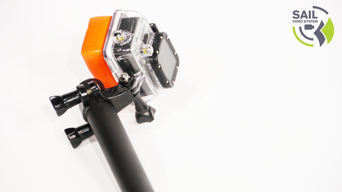 GoPro Hero3 attached with seat-post clamp (NOT INCLUDED).