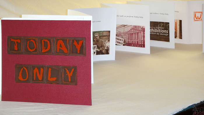 Today Only (limited edition of 6) hand bound artist book with 10 original etchings by William Evertson ($1500 level)