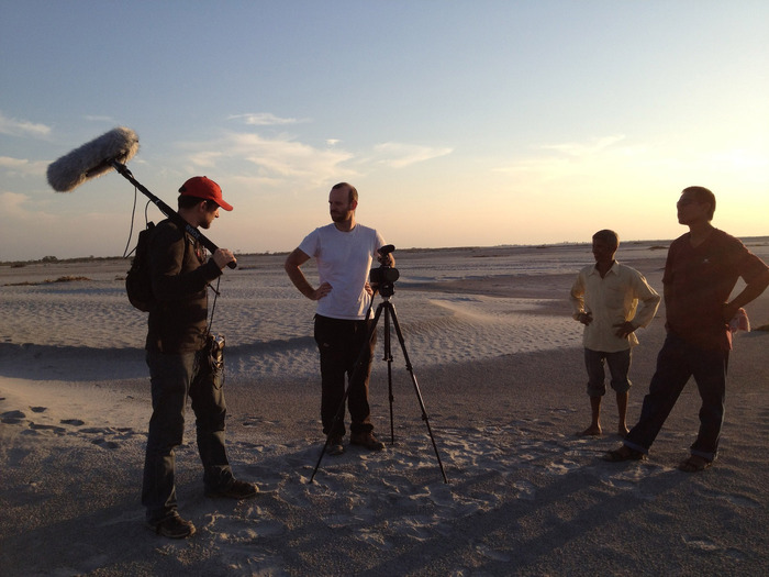 Filming in India