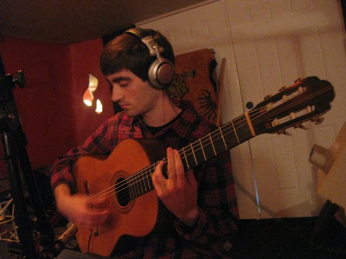 Recording my previous CD at Earthtone Studies in Minneapolis, MN (2011)