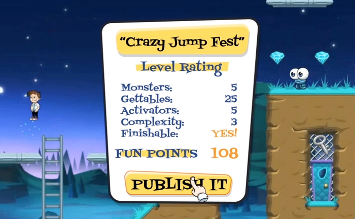 Mockup of the The Editor assigning Fun Points.