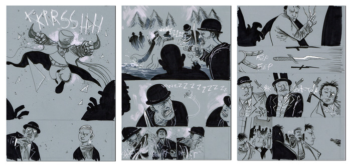 SEIZING DESTINY. Own an original, hand-drawn page of Hatter M by comic legend Ben Templesmith!