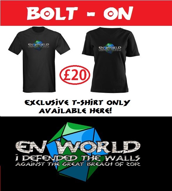 Men and womens' t-shirts, exclusive to this Kickstarter!