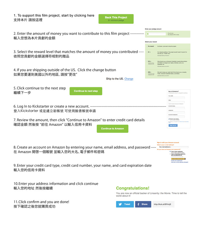 How to support in Chinese