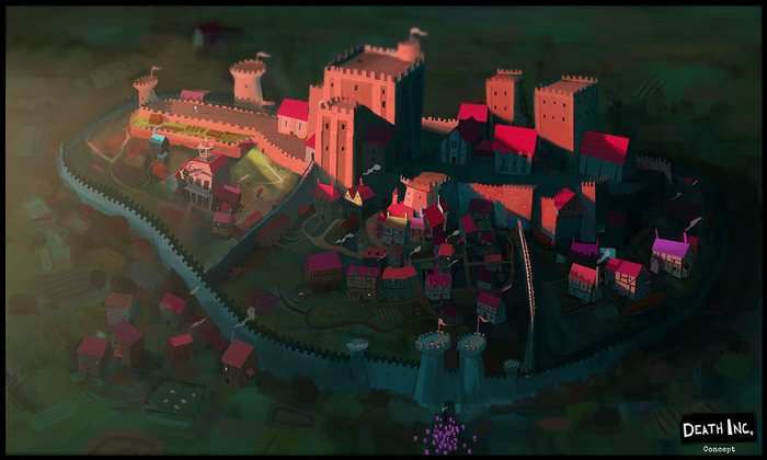 A tranquil castle, doom impending