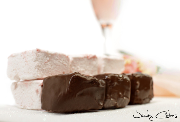 Champagne Chocolate Strawberry Covered Mallows