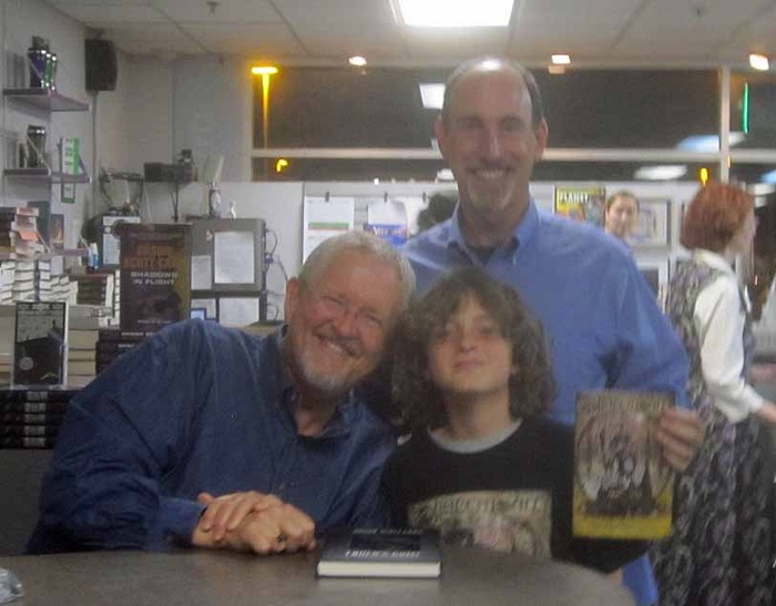 Henry & Harrison with Orson Scott Card (Ender's Game)