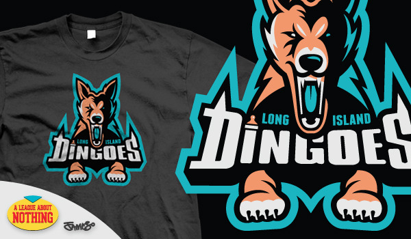 Long Island Dingoes (on black)