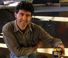 Russell & one of his robots