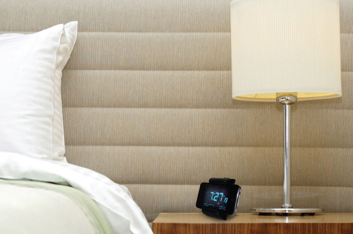 Transform your phone into an alarm clock while you snooze.