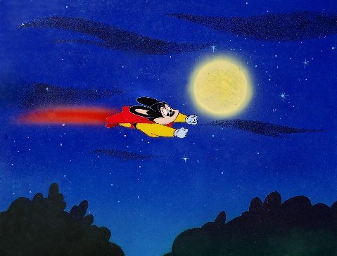 Mighty Mouse from "The New Adventures of Mighty Mouse."