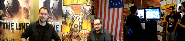 Walt Williams (Spec Ops, Lead Writer), Randy Varnell (Design Producer, Gearbox Software), Anthony Burch (Borderlands 2, Lead Writer)